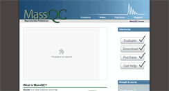 Desktop Screenshot of massqc.proteomesoftware.com