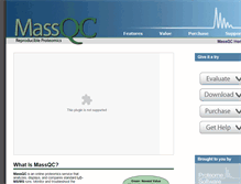 Tablet Screenshot of massqc.proteomesoftware.com